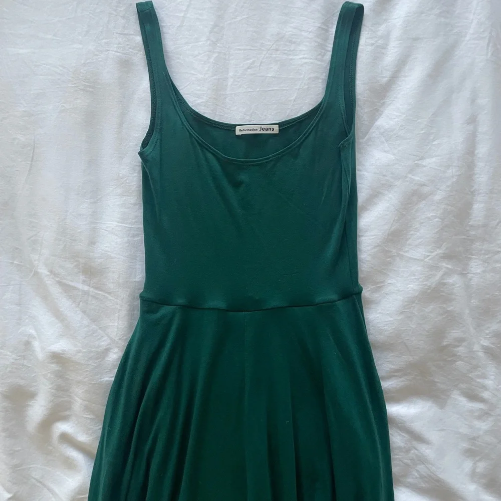 Reformation Rou Knit Dress – Emerald green - Picture 3 of 6